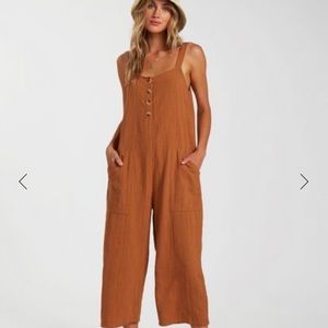 Billabong Daydream Jumpsuit Off Black Size XS